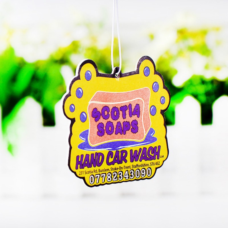 Custom Design 3''×3'' Car Paper Air Freshener